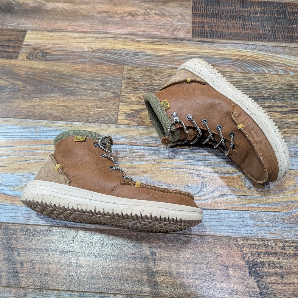 Hey Dude Mens Bradley Cognac Boots Size 6 - Picture 2 of 7